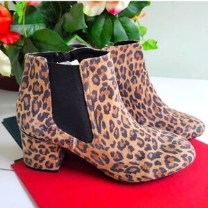 NOB CHEETAH PRINT BOOTIES BY EVOLVE EASY SPIRIT size 8